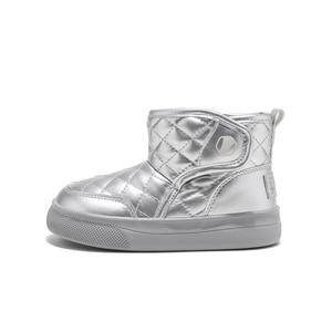 Утепленные высокие детские ботинки с амортизацией и износостойкостью BIG WASP, серебро