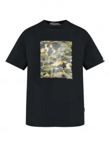 Хлопковая футболка с камуфляжным принтом 1st Camo A Bathing Ape, черный