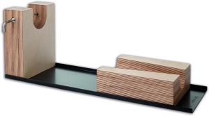 Arcos держатель для окорока, металл, для нарезки, 560x215x175 мм, черный и коричневый