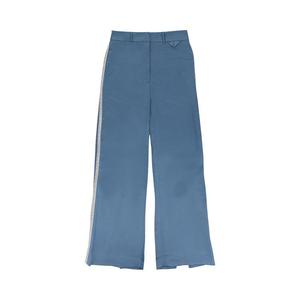 Брюки Rhude Back Slit W/ Trim Straight Pants, Blue/White