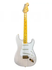 Fender Custom Shop 1957 Stratocaster в цвете состаренный бело-пшеничный с золотой фурнитурой