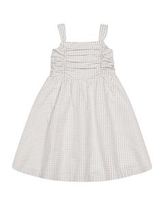 Hope & Henry Платье для вечеринки с присборенным лифом, коричневый