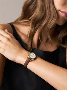 Женские аналоговые часы Fossil ES5464 с кожаным ремешком