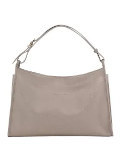 Объемная сумка-хобо Le foulonné Longchamp, серый