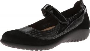 Балетки NAOT Footwear Women's Kirei Maryjane with Cork Footbed and Arch Comfort and Support - Lightweight and Perfect for Travel- Removable Footbed, черный