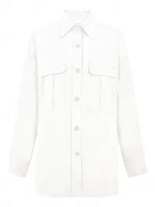 Рубашка с накладным карманом P.A.R.O.S.H., белый