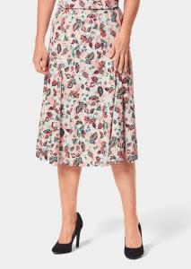 Юбка до колена GOLDNER Druck, цвет dahlie/gemustert