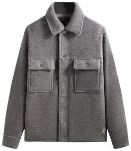 Куртка-рубашка Kith Boucle Puffed Ace Shirt Jacket, серый
