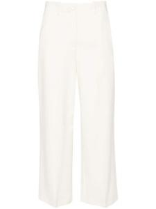 Erika Cavallini укороченные брюки прямого кроя, белый