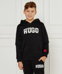 Толстовка Regular fit Hugo Kids, черный