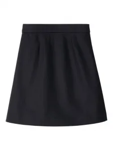 Плиссированная юбка с вышивкой Burberry Kids, синий