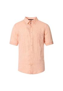 Льняная рубашка простой повседневный крой Casamoda, оранжевый