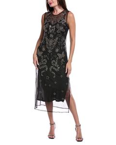 AllSaints Rye вышитое макси-платье All Saints, черный