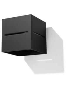 LORUM 1-дюймовый квадратный современный настенный светильник из черного алюминия G9 NICE LAMPS