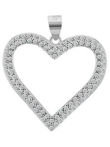 Adeliás Женский кулон - кулон в форме сердца с символом бесконечности, изготовленный из серебра 925 пробы