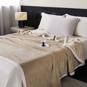 Fuanna Одеяло молочный вельвет 150х200 см, однослойное, цвет Lilac Coffee