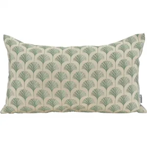 Декоративная подушка Erny для дивана, включая наполнитель, 50x50 см, декоративная подушка с узором гинкго H.O.C.K., Beige-grün + gemustert