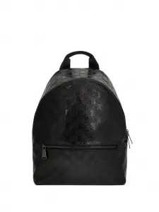 Рюкзак Mirror Snake с тисненой монограммой Roberto Cavalli, черный