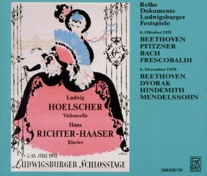 CD диск Beethoven / Hoelscher / Richter-Haaser: Ludwigsburger Festspiele 1951