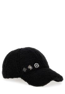 Бейсболка Guess BASEBALL KUNSTFELL, Schwarz/Black