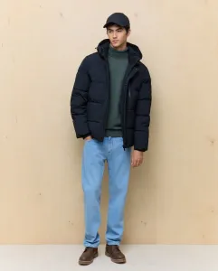 Мужской пуховик с капюшоном, водоотталкивающий Easy Wear, черный