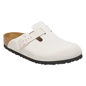 Женские повседневные туфли Boston из замши с тиснением Birkenstock, Corduroy Antique White