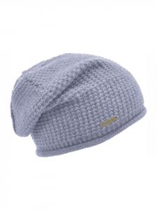 вязаная шапка синего цвета Seeberger