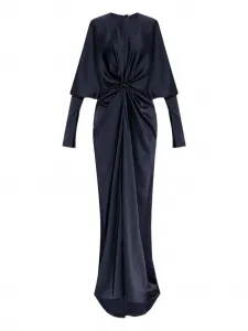 Платье с закрученными деталями STELLA MCCARTNEY, синий