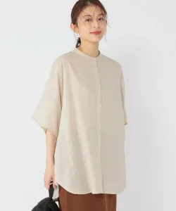 Простая в уходе, приятная на ощупь блузка со сборками на спине Studio Clip, цвет Khaki 78