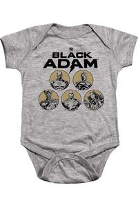 Gildan Черный Адам, детский комбинезон Black Adam Contrast Group на кнопках