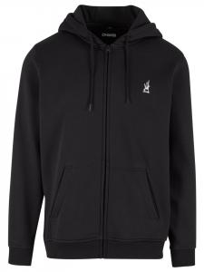 Толстовка с капюшоном DNGRS Dangerous Zip черного цвета DNGRS Dangerous