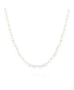 Серебряное ожерелье-цепочка в форме сердца Spero London, gold