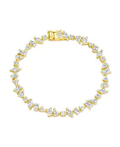 Теннисный браслет Эллери с кубическим цирконием Sterling Forever, gold