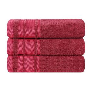 Набор хлопковых впитывающих полотенец Hays SUPERIOR, 3 шт., цвет Cranberry