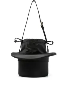 Мини-сумка через плечо в форме шляпы Moschino, черный