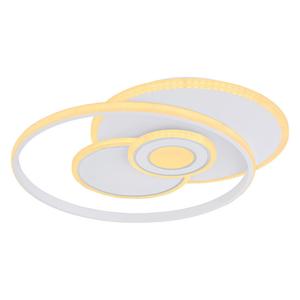 Globo Lighting Светодиодный потолочный светильник, металлический, белый, хромированное кольцо