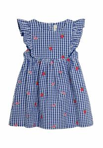 Повседневное платье REGULAR FIT EMBROIDERED JoJo Maman Bébé, синий