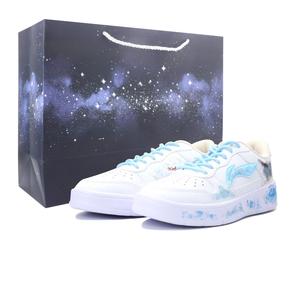 Скейтерские кеды низкие Unisex износостойкие и легкие LINING, синий белый серый красный