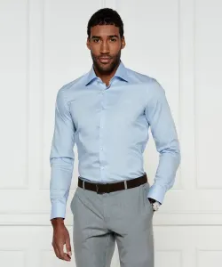 Рубашка h-hank-kent-c3-214 Slim fit Boss, синий