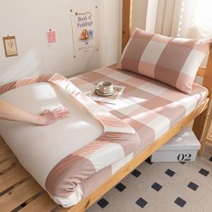 Yalu Простыня на резинке 150х200+25 см, класс А, хлопок, цвет W Meifen Large Grid