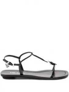 Сандалии с ремешками Prada, черный