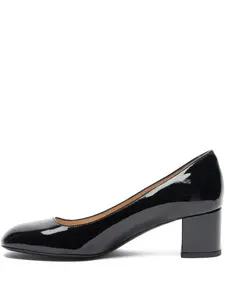 Лакированные туфли Maeve 50 на блочном каблуке Stuart Weitzman, черный