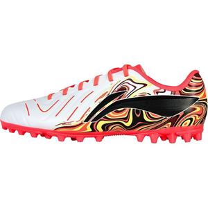 Футбольные бутсы детские из коллекции полиамида с противоскользящим покрытием, износостойкие, низкие, унисекс LINING YOUNG, белый/красный