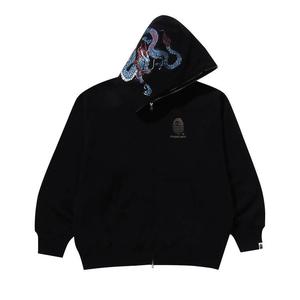 Худи BAPE Tiger And Dragon Relaxed Fit Full Zip Hoodie, Black