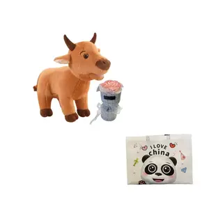 Bitter purchase Маленькая корова, старая желтая корова плюшевая кукла 25см/30см/40см/60см высота