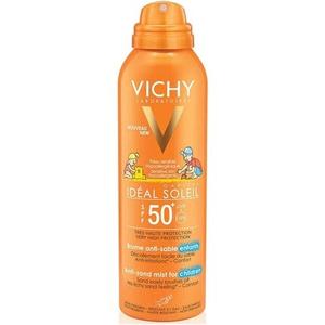 IdгAl Soleil Спрей солнцезащитный крем против песка для детей с SPF 50+ 200мл, Vichy