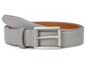 Ремень Johnston & Murphy Brushed Micro Check, белый