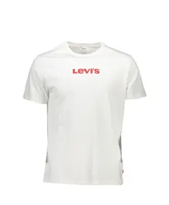 Белая хлопковая мужская футболка Levi'S, белый