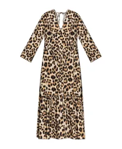 Платье с животным принтом Munthe, бежевый