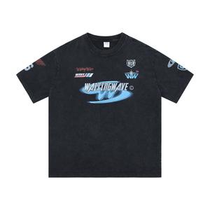 Футболка унисекс черная Waitingwave, черный